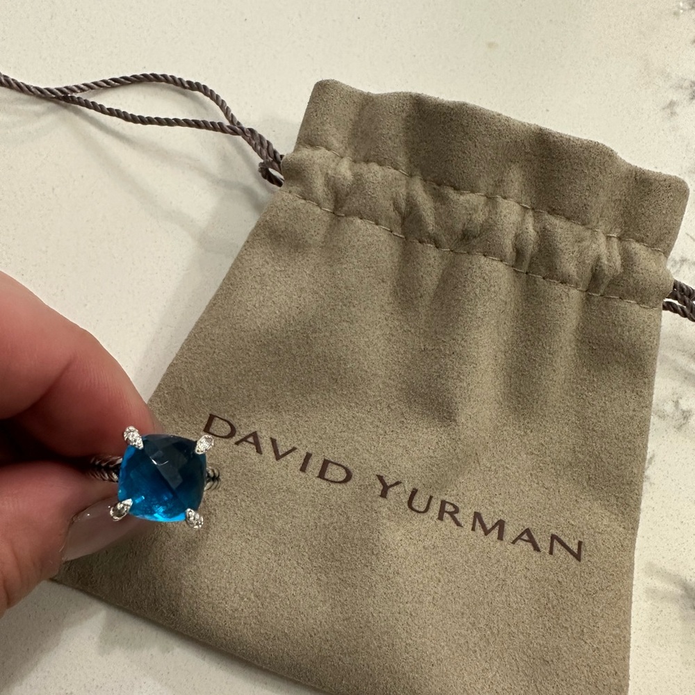 David yurman chatelaine blue topaz ring